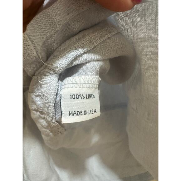 Bryn Walker Sz m Linen Tank top Blouse Light Blue Women's Top - Tint Tag Hole - Picture 7 of 8